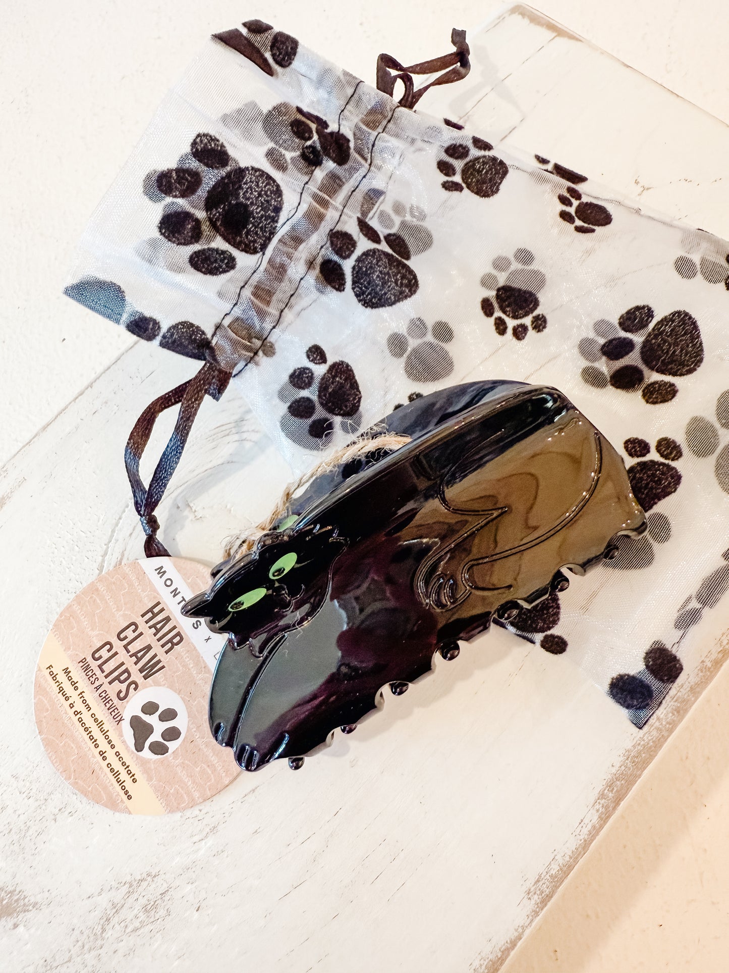 Black Cat Hair Clip