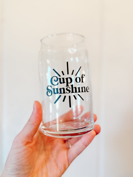 Iced Coffee Cup: “Cup of Sunshine”