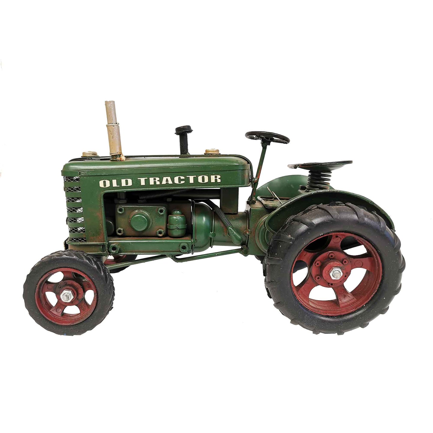 Green Metal Decorative Tractor