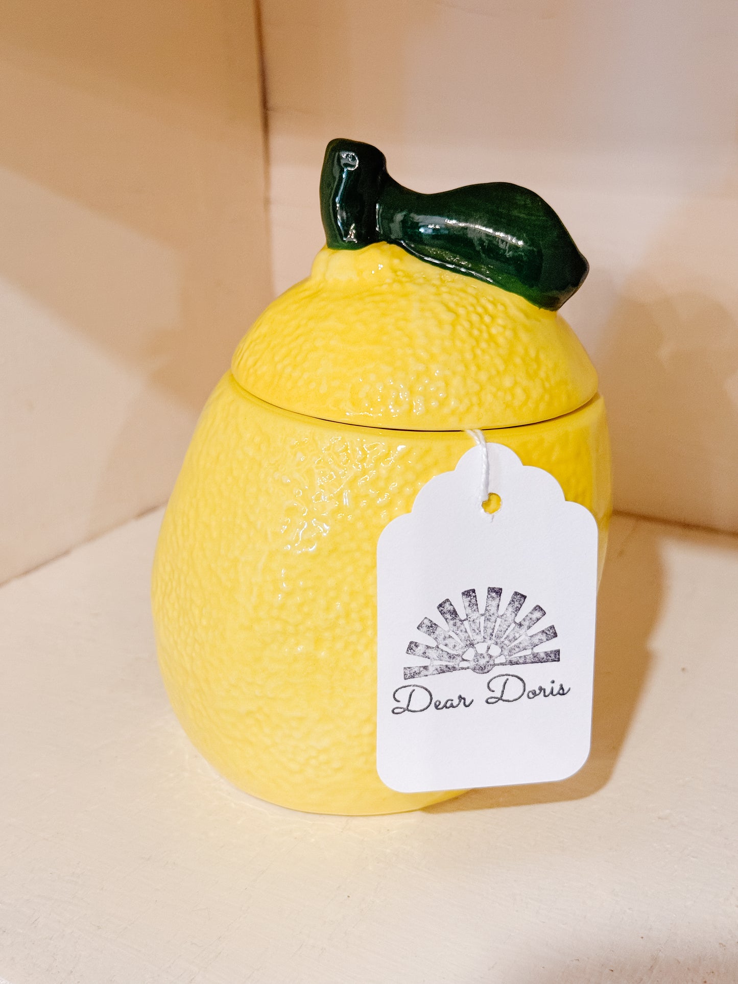Lemon Canister with Lid
