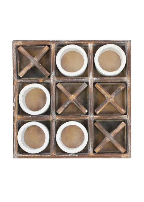 Wooden Tic Tac Toe Game 14”