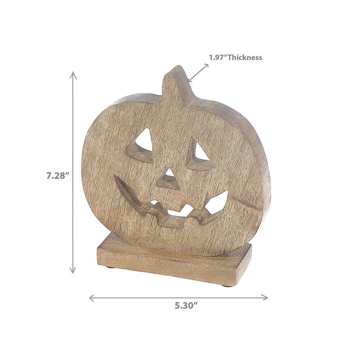 Wooden Jack-O-Lantern