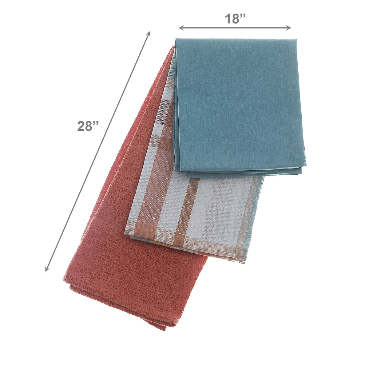 Autumn Plaid Tea Towels Set of 3
