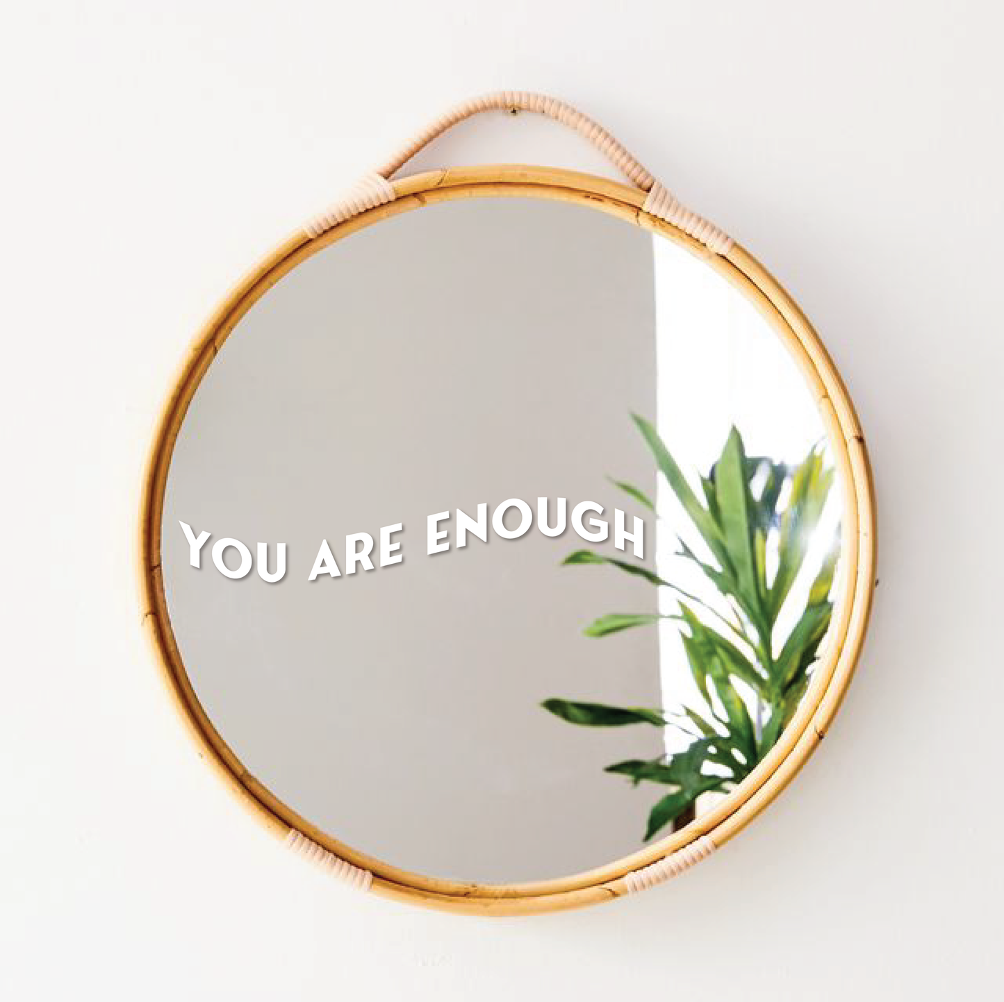 You Are Enough Mirror Decal