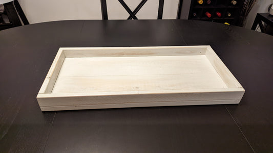 Wooden Tray - White
