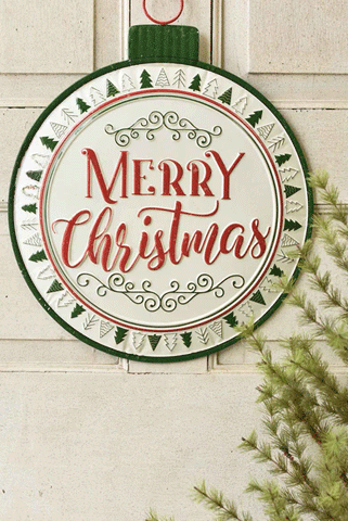 Merry Christmas Sign 19.75"