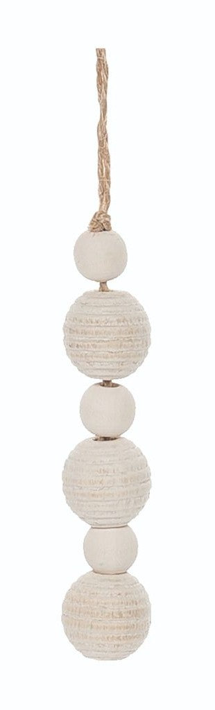 Wooden Bead Ornament 6"