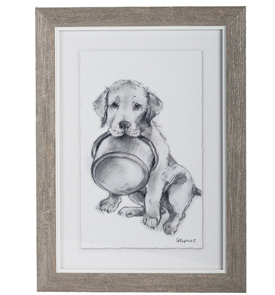 Dinner Time - Framed Dog Print