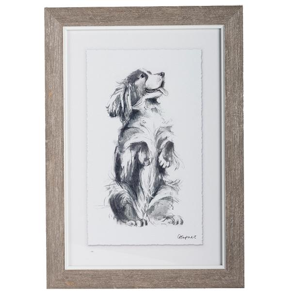 Good Boy - Framed Dog Print