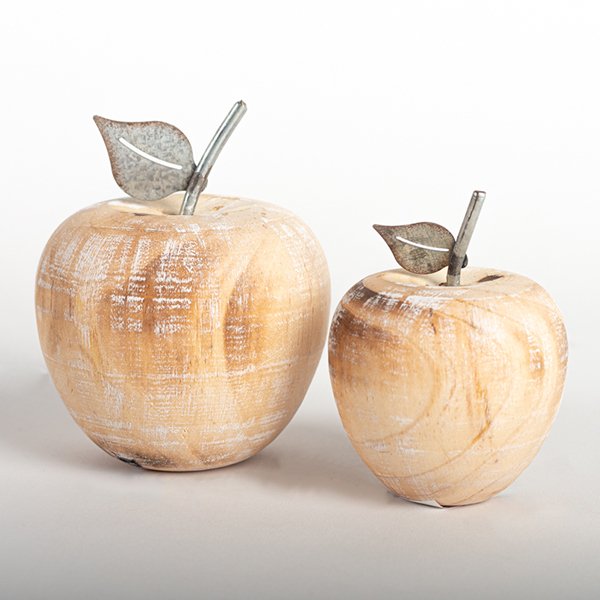 Wooden Apples - set of 2