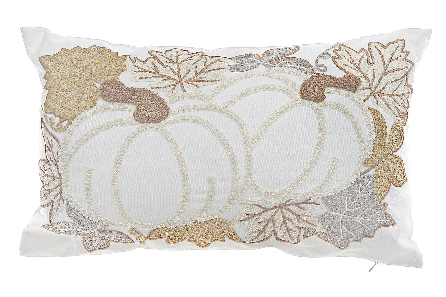 Pumpkin Patch Embroidered Pillow