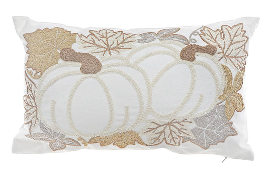 Pumpkin Patch Embroidered Pillow