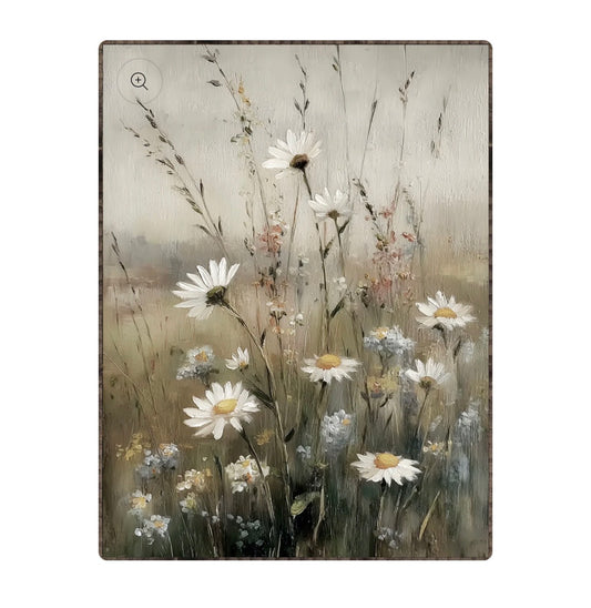 Daisy Field - Vertical Framed Print