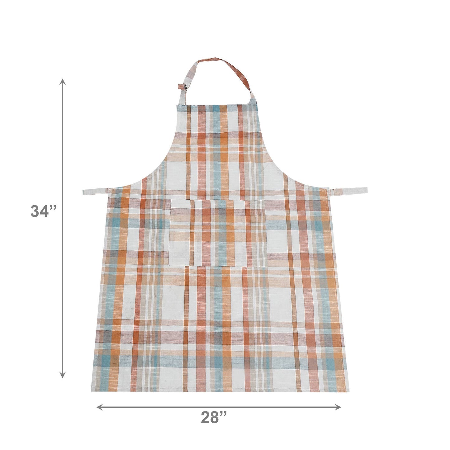 Autumn Plaid Apron 28"x34"