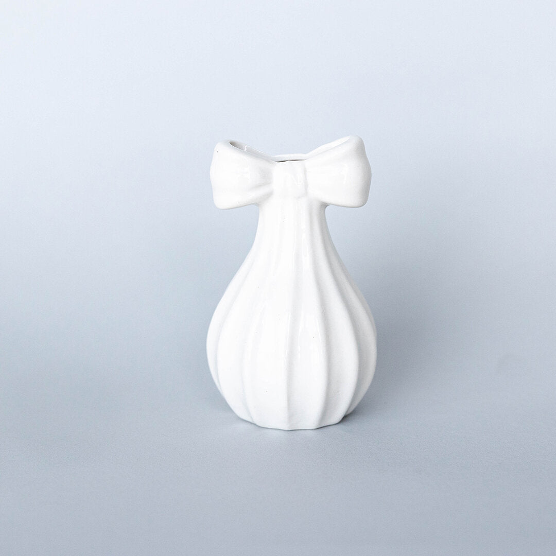 Porcelain Bow Vase - Small