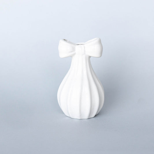 Porcelain Bow Vase - Small