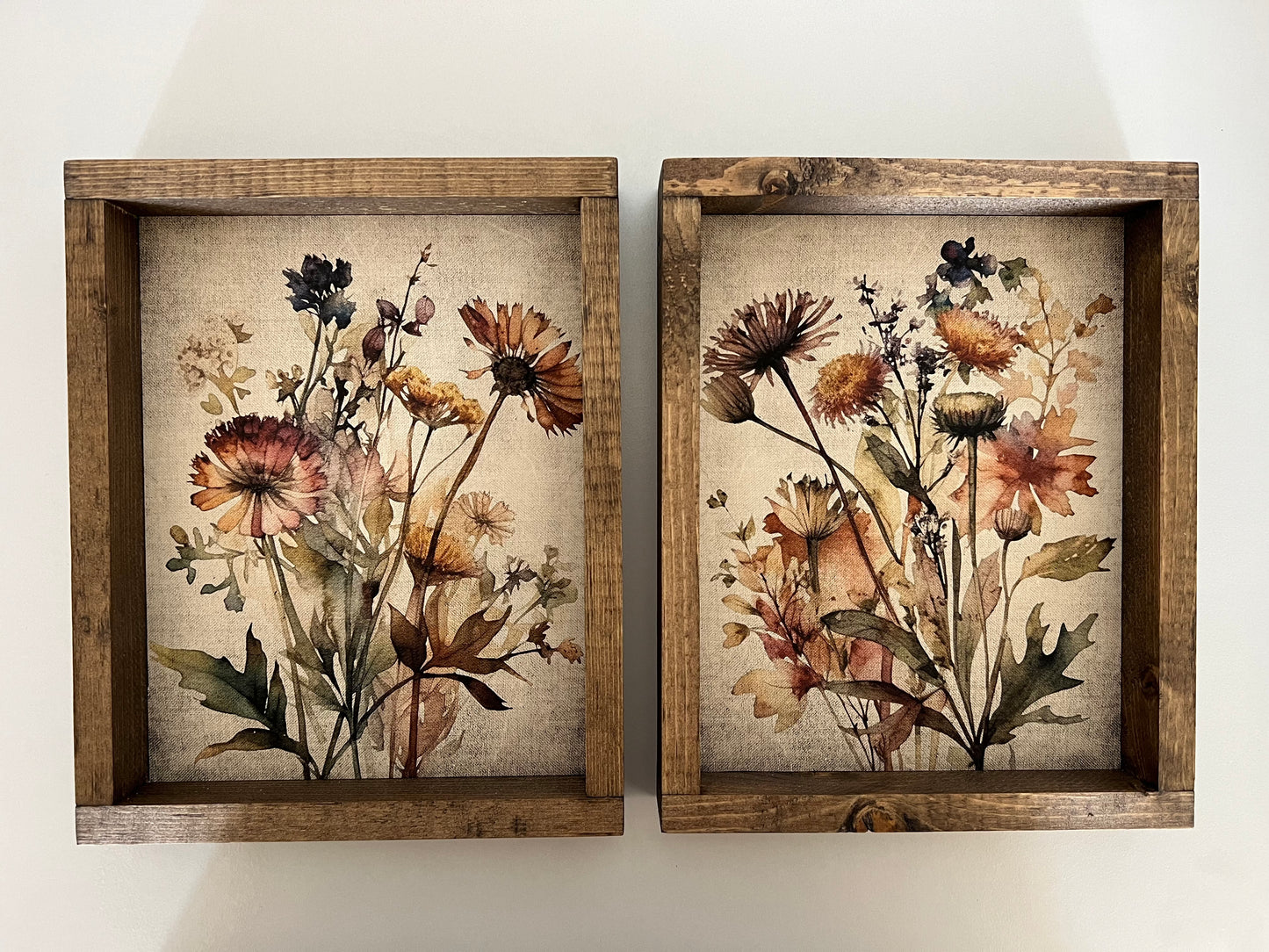 Fall Botanicals Framed Prints (Set of 2)