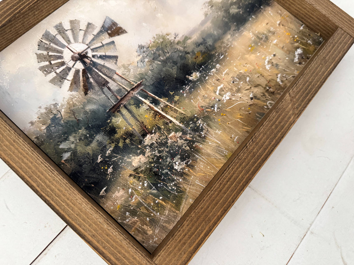 Windmill Framed Print