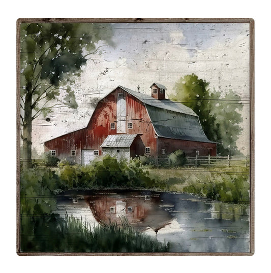 Red Barn Framed Print