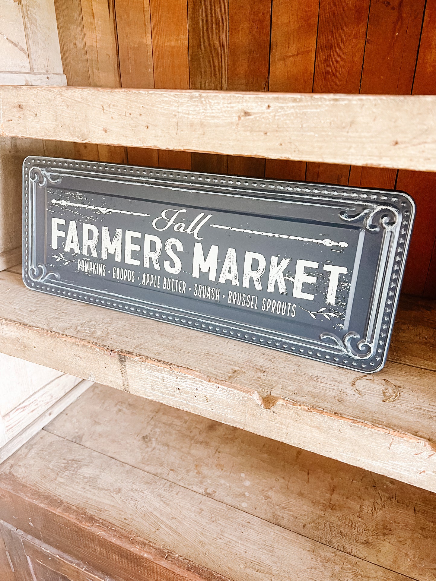 Fall Farmer’s Market - Metal Sign