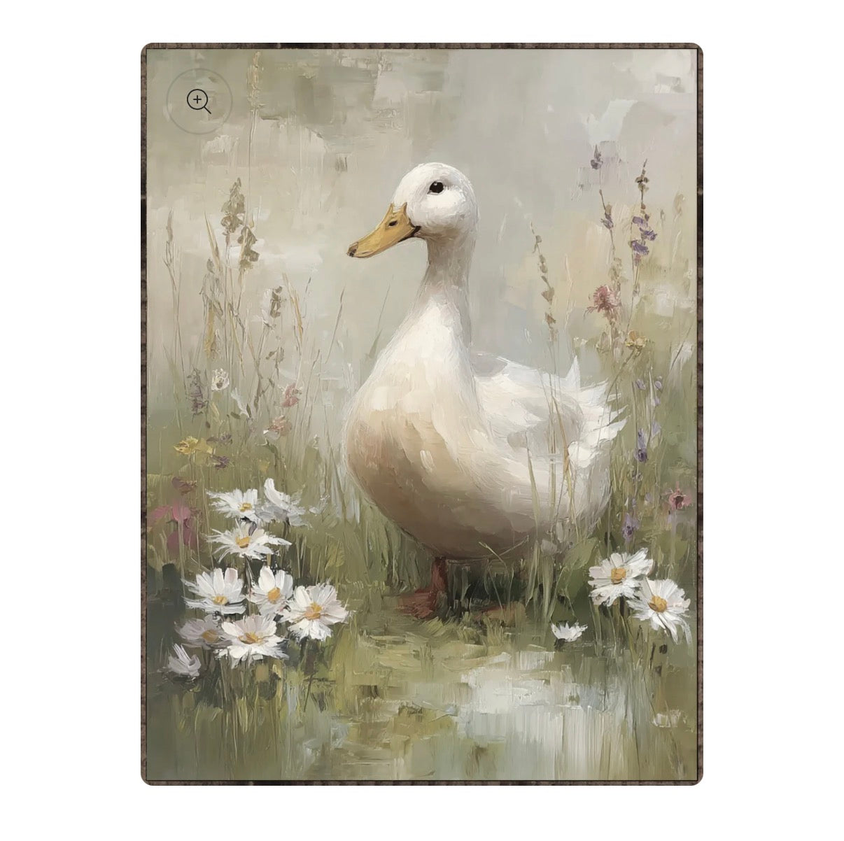 White Duck Framed Print