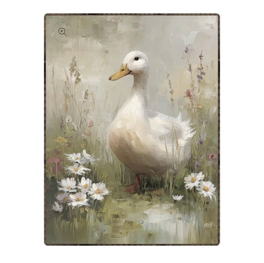 White Duck Framed Print