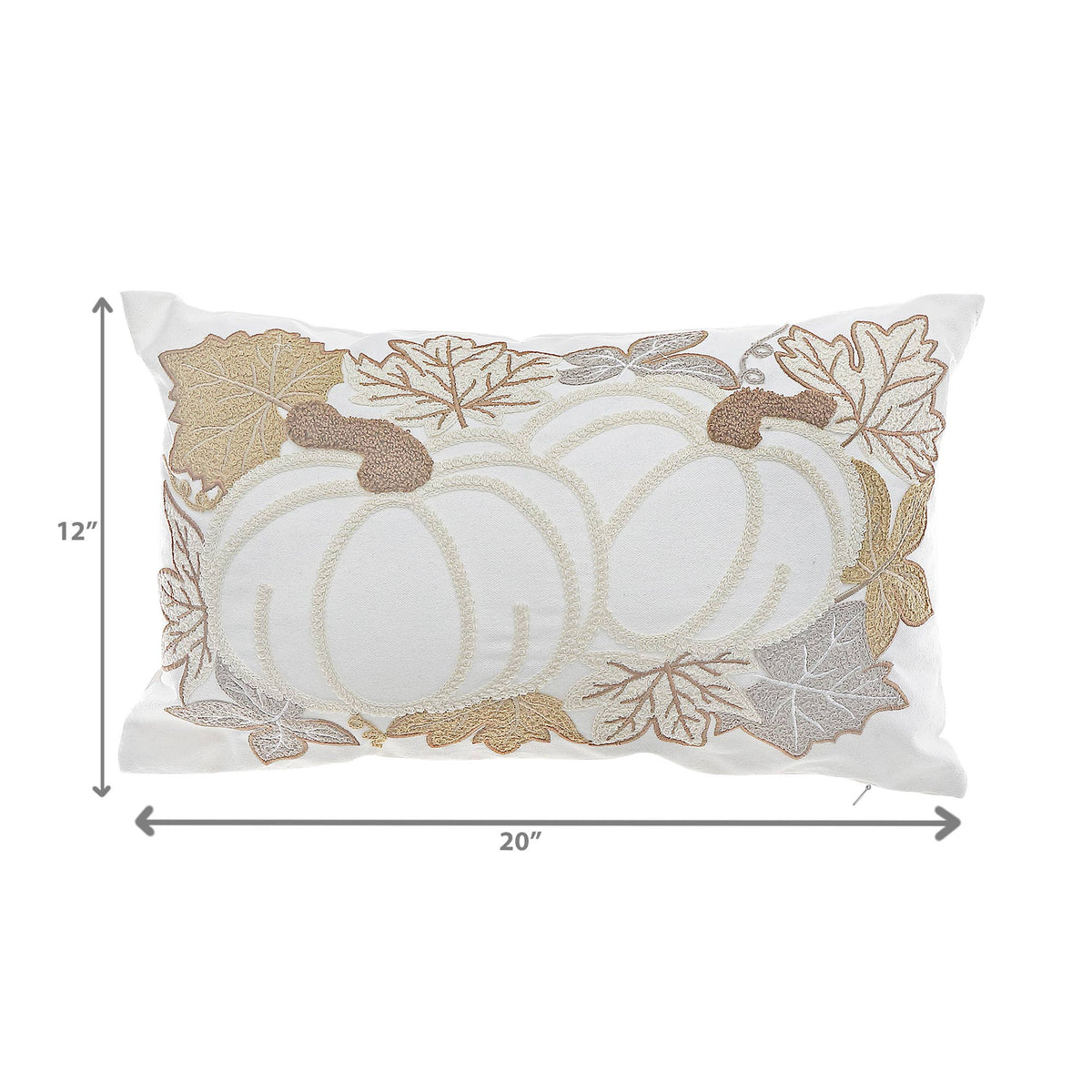 Pumpkin Patch Embroidered Pillow