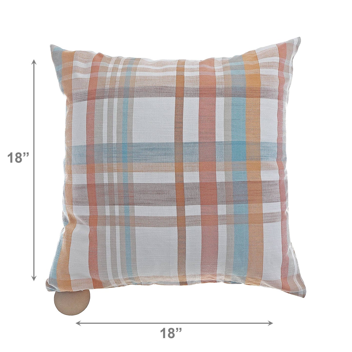 Autumn Plaid Pillow 18"x18"