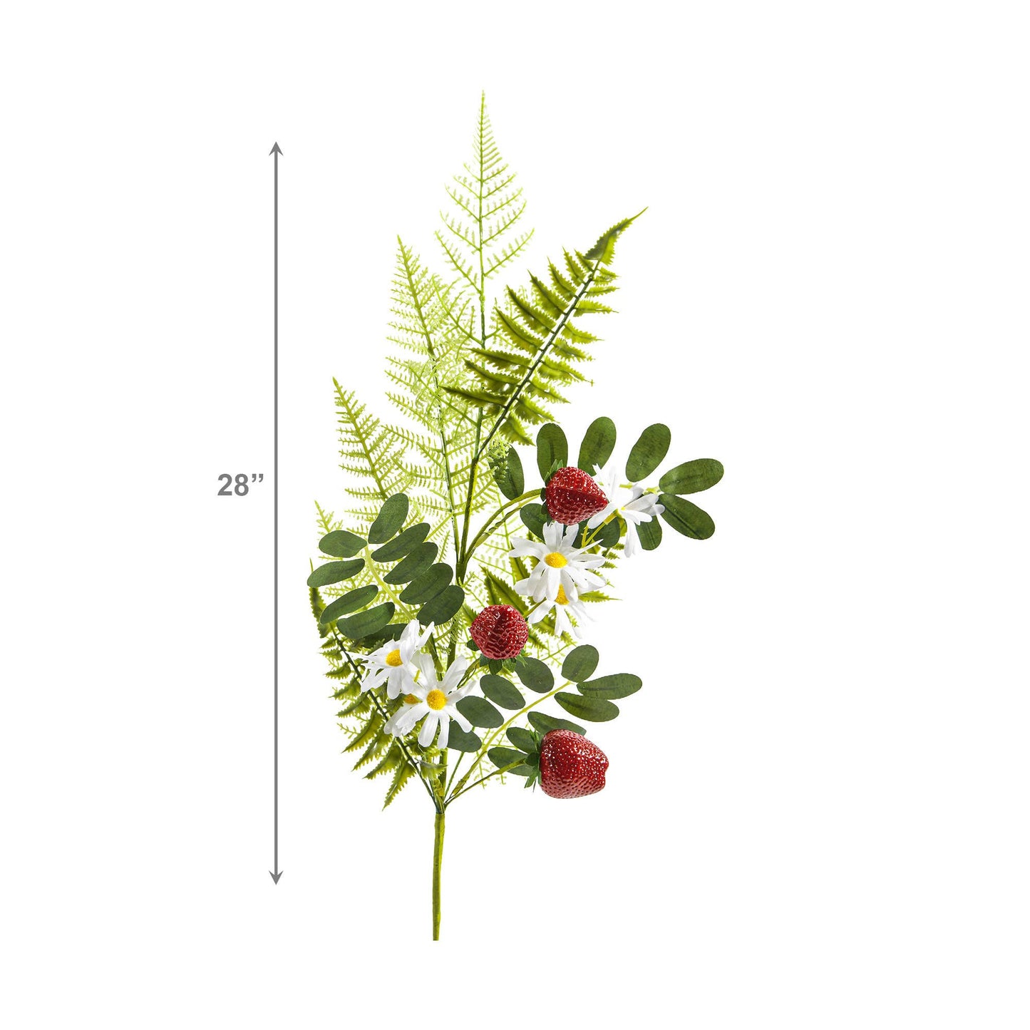 Daisy & Strawberry Spray: 28”