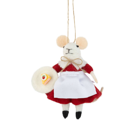 Mouse in Red Dress Ornament