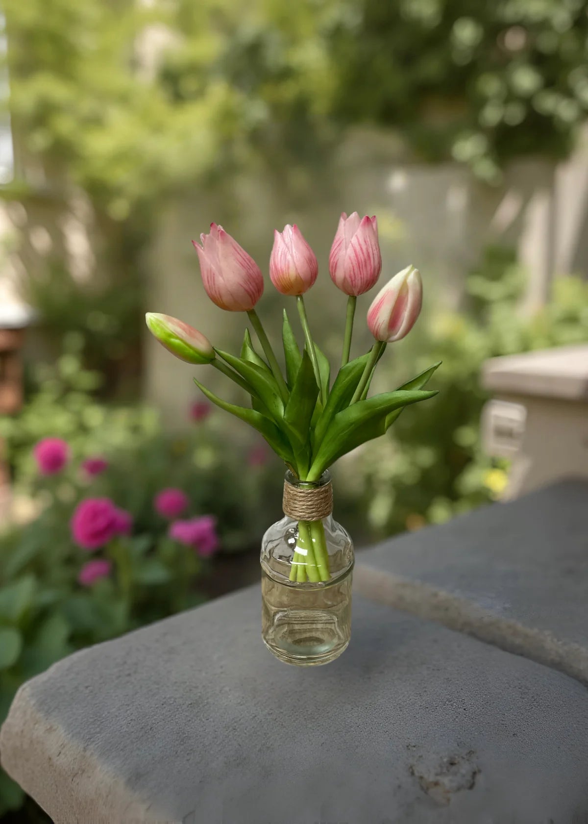 Fresh Touch Pink Tulip Bundle 10”
