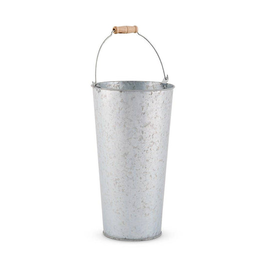 Galvanized Flower Bucket - Large