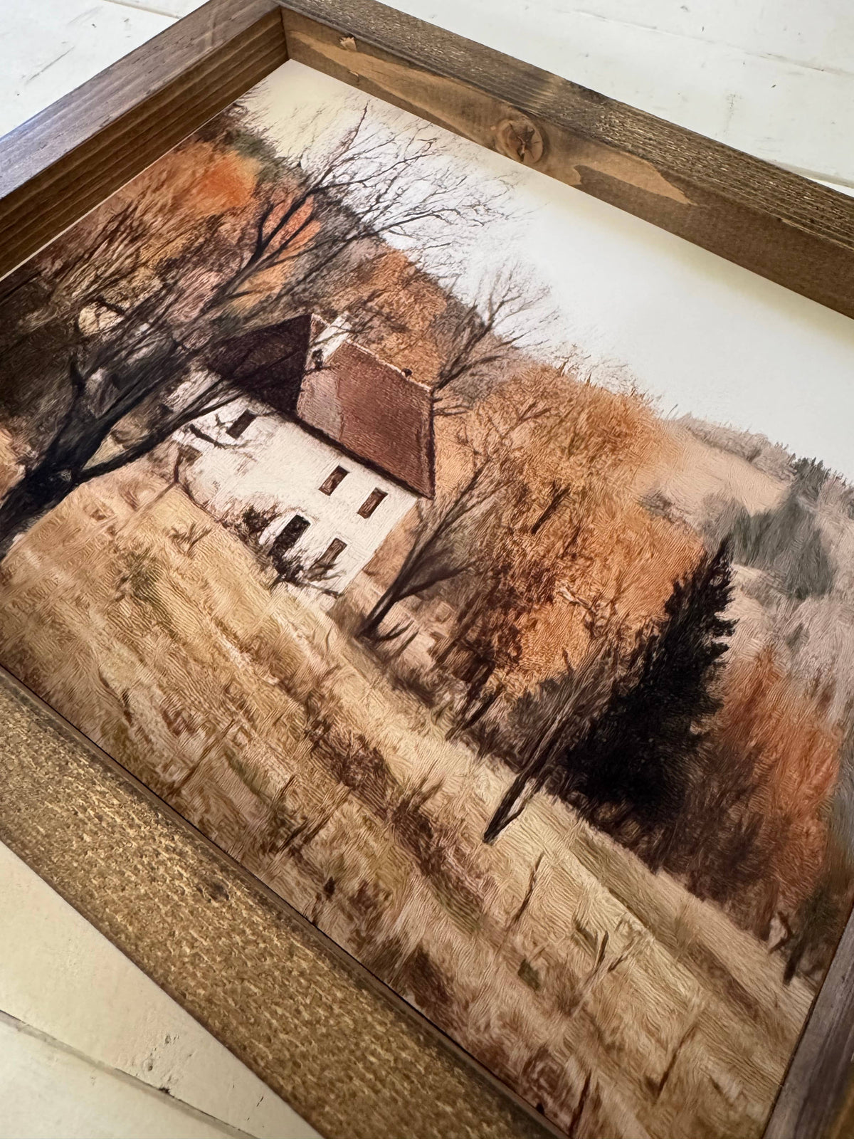 Fall Country Home Framed Print