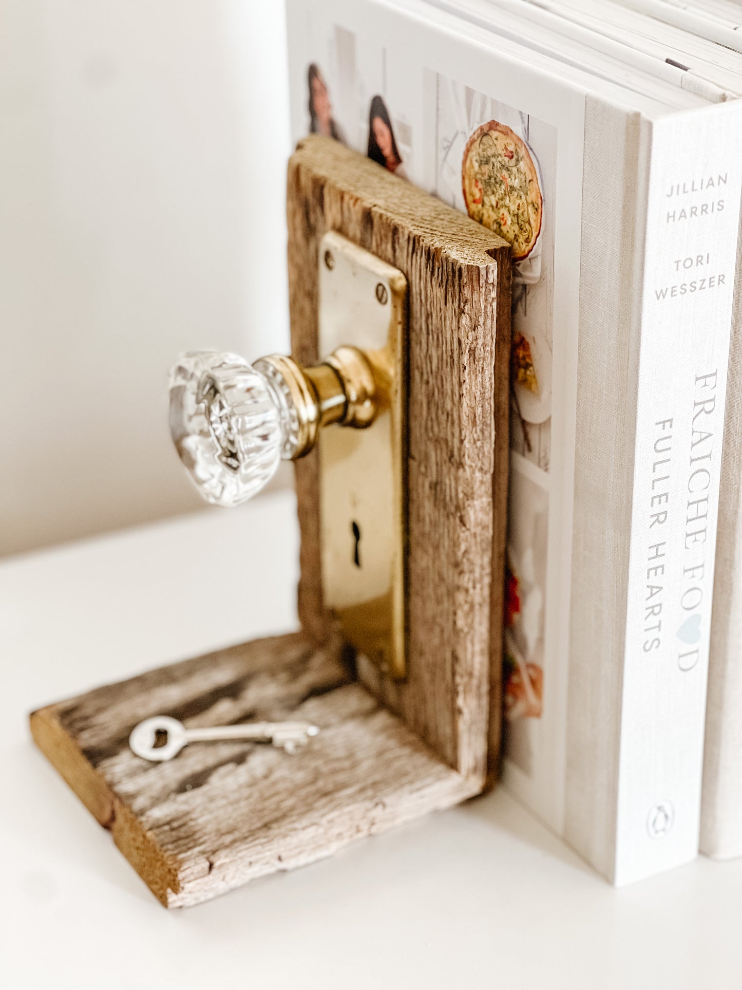 Vintage Glass Doorknob Bookends