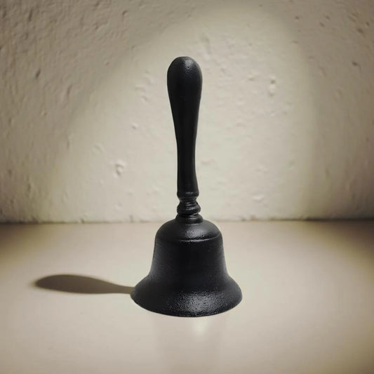 Black Metal Table Bell 7”