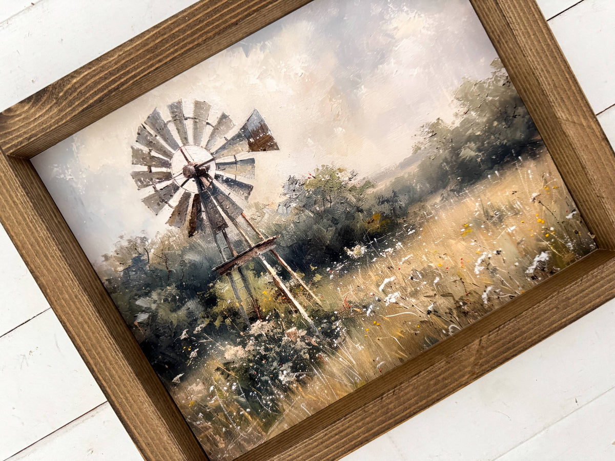 Windmill Framed Print