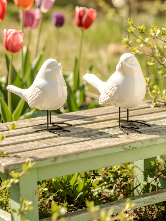 Porcelain Birds - Large - Set of 2