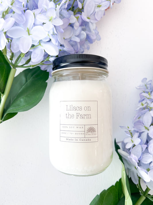 Lilacs on the Farm Candle