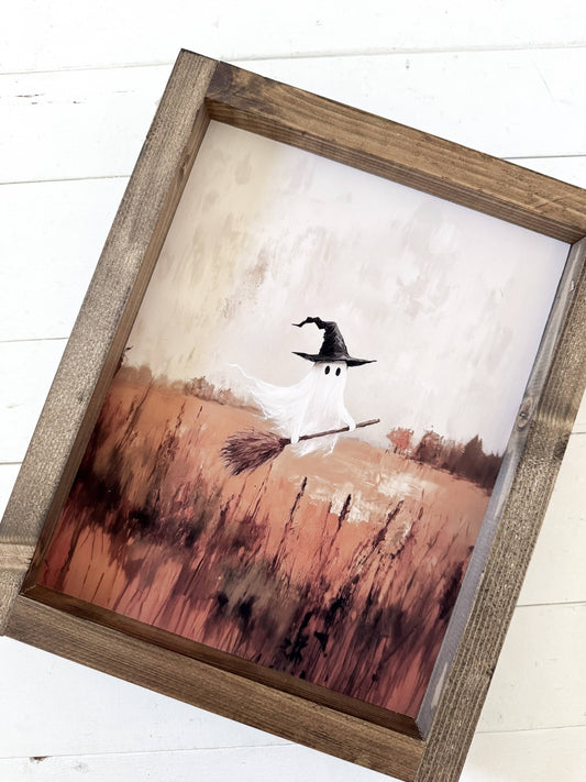 Witch Ghost Framed Print