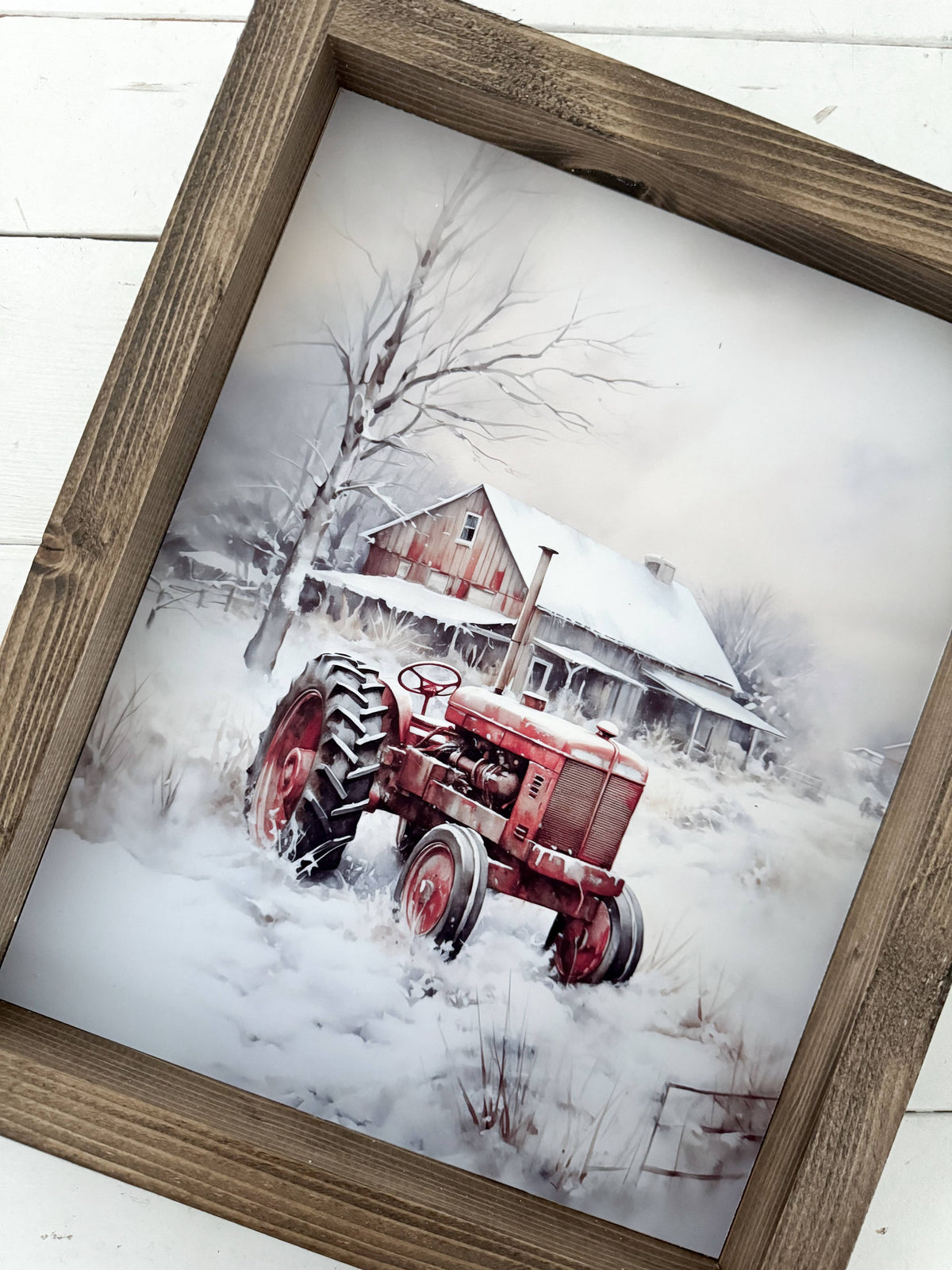 Winter Tractor
: Dark Walnut / 13x17