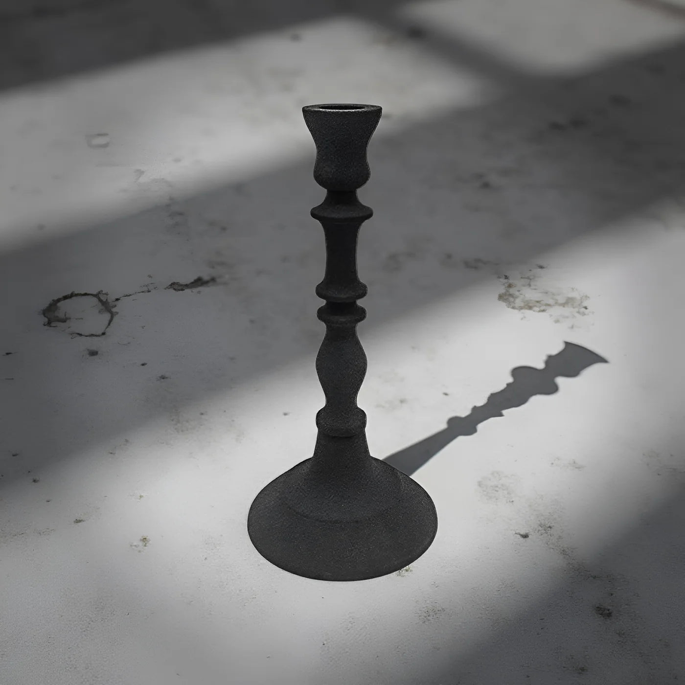 Black Metal Taper Candle Holder 5.5”