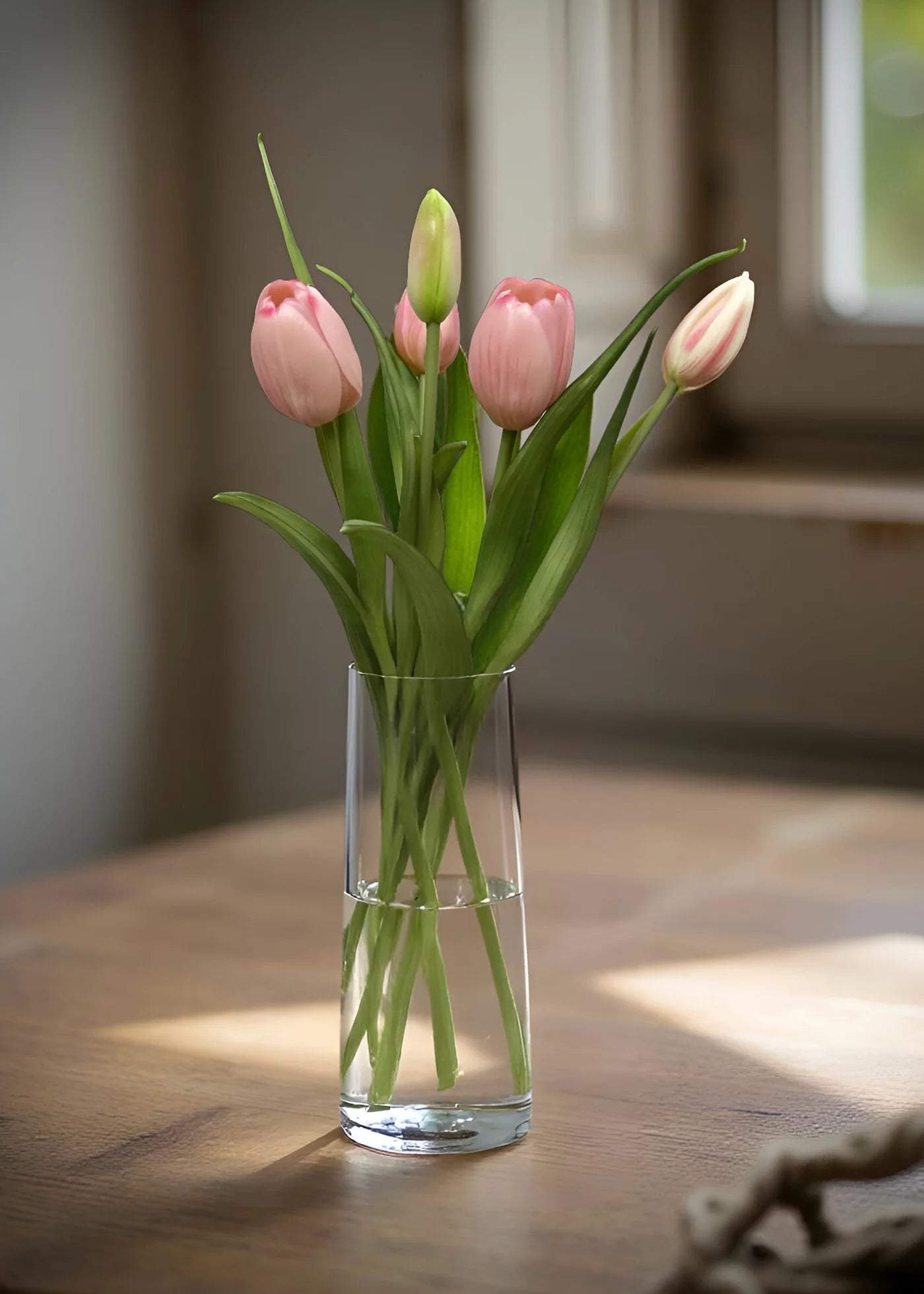 Fresh Touch Pink Tulip Bundle 16”
