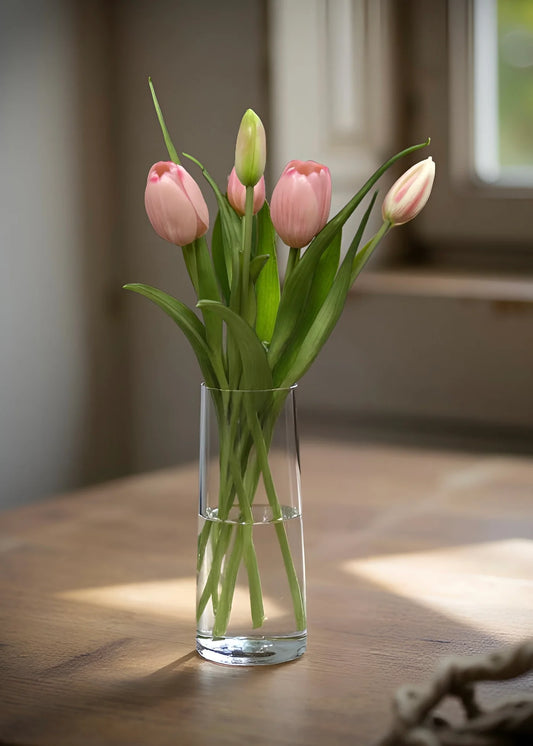 Fresh Touch Pink Tulip Bundle 16”