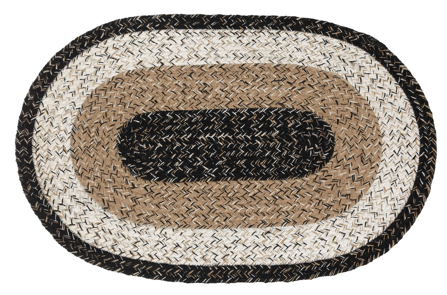 Braided Cotton Rug - 20"x30" Oval