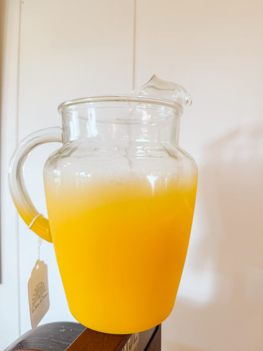 Vintage Glass Juice Pitcher