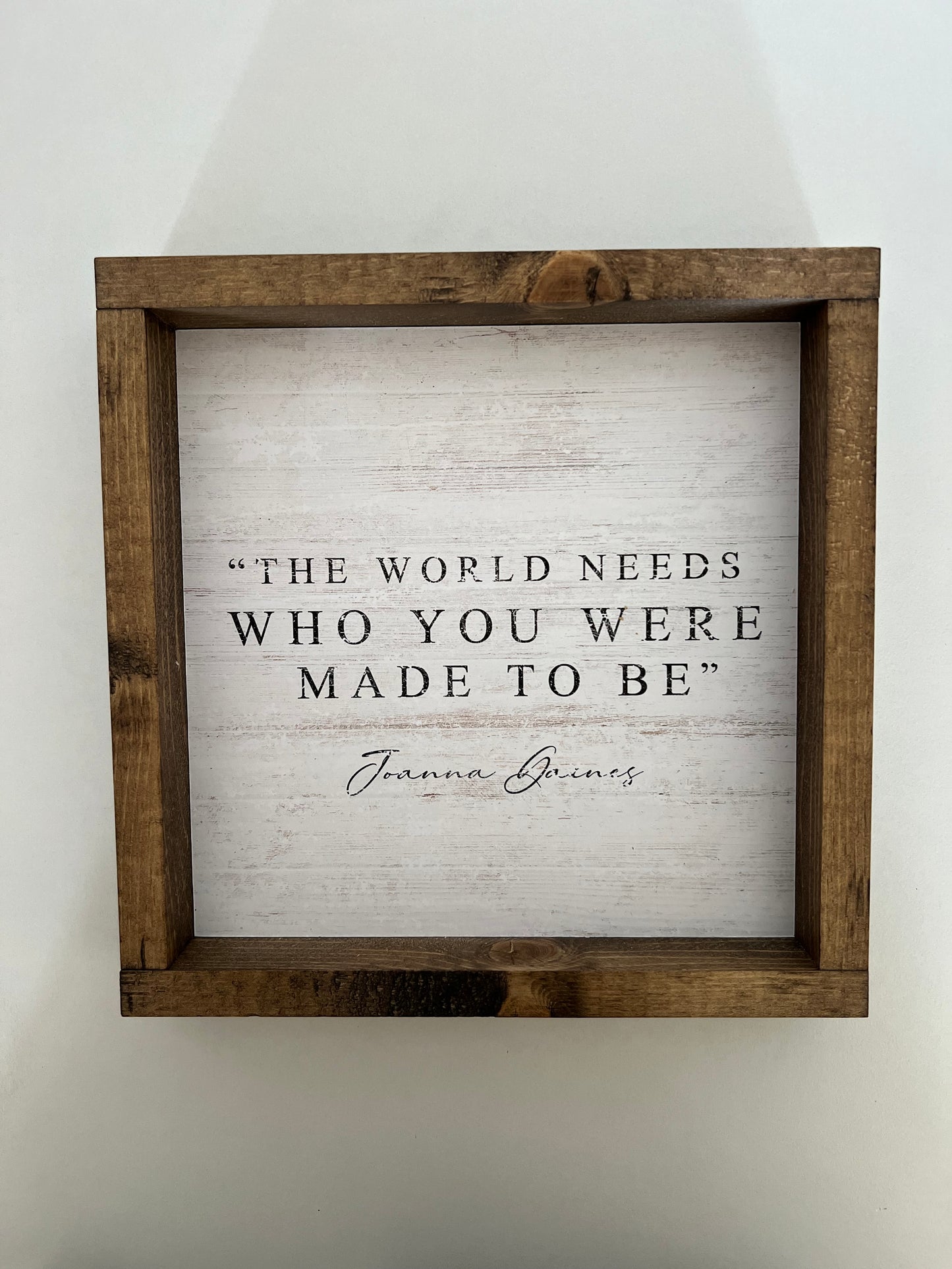 “The World Needs…” Framed Print