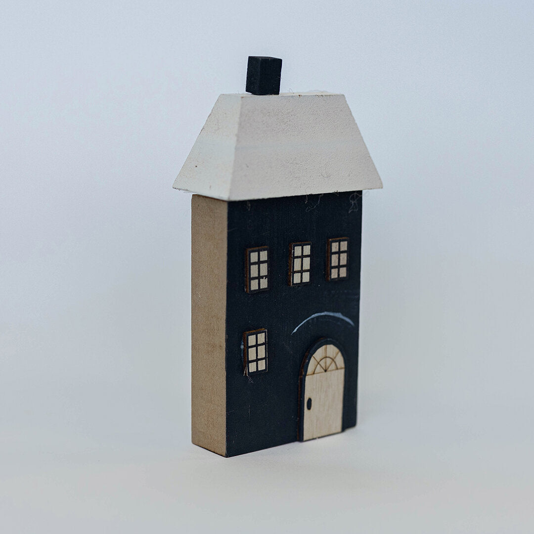 Black Wooden Decorative House