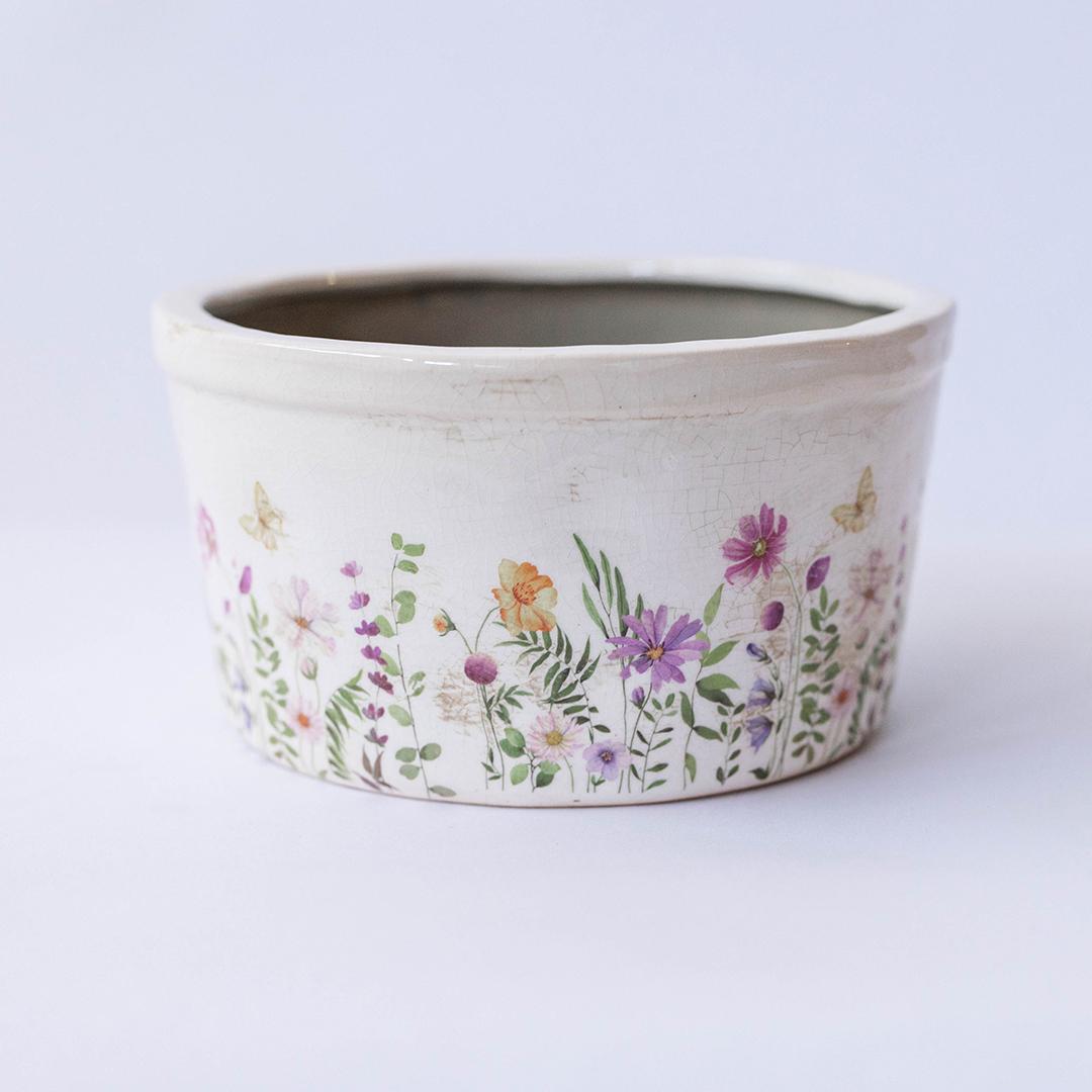 Ceramic Wildflower Pot
