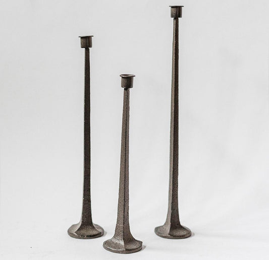 Iron Candle Holders - Set of 3