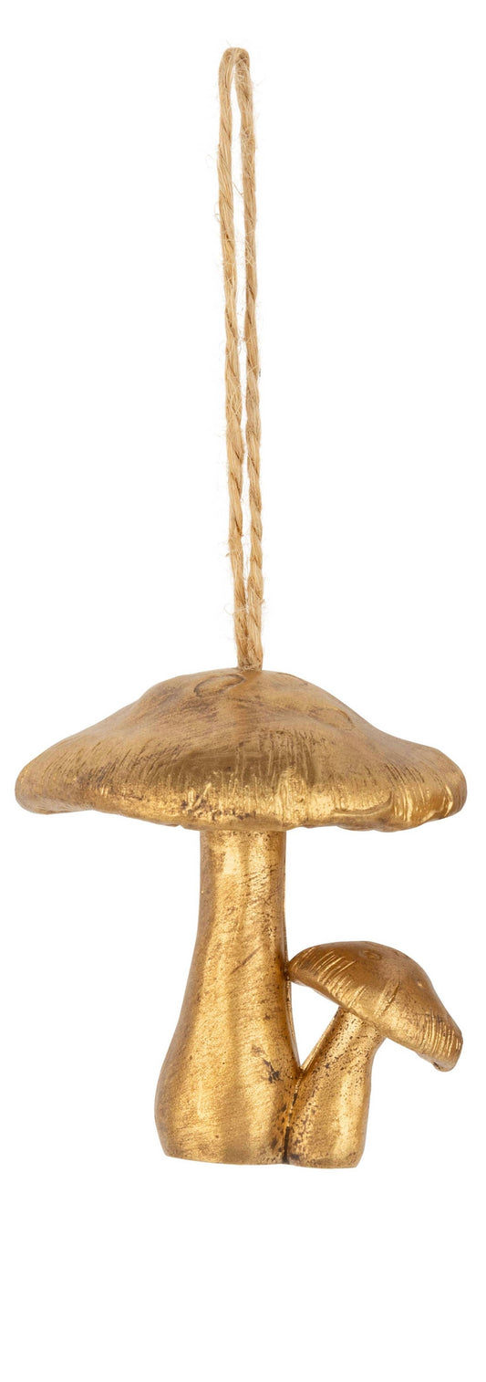 Gold Mushroom Ornament